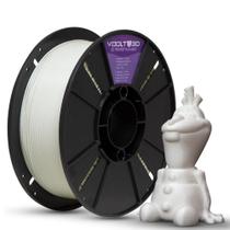 Filamento Para Impressora 3D - PLA Branco Velvet - 1Kg - 1,75mm - Voolt3D