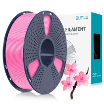Filamento para impressora 3D SUNLU PLA Plus 1,75 mm, 1 kg, bobina rosa