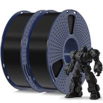 Filamento para impressora 3D SUNLU PLA Plus 1,75 mm 2 kg, 2 pacotes, preto