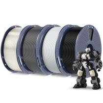 Filamento para impressora 3D SUNLU PLA Plus 1,75 mm 4 kg (4 pacotes)