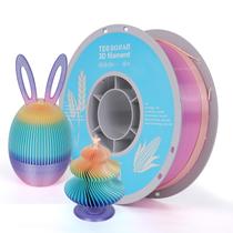 Filamento para impressora 3D TECSONAR Silk Rainbow PLA 1,75 mm 1 kg Filamento para impressora 3D TECSONAR Silk Rainbow PLA 1,75 mm 1 kg