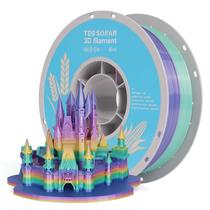 Filamento para impressora 3D TECSONAR Silk Rainbow PLA 1,75 mm 1 kg