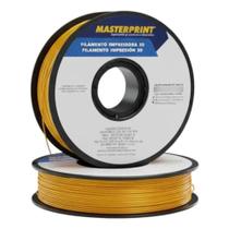 Filamento PETG DOURADO Premium Masterprint 1Kg 1.75mm para Impressão 3D FDM Alta Qualidade e Resistência Acabamento Liso