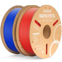 Filamento PETG ELEGOO Rapid 1,75mm (2kg) - Azul e Vermelho