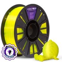 Filamento PETG HF Verde Limão Translúcido High Fluidity Premium 1Kg Fabricação Nacional Voolt 3D