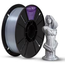 Filamento PLA Alumínio V-Silk Premium 1Kg, 1,75mm, Para Impressora 3D - Voolt3D Oficial Filamento PLA Alumínio V-Silk Premium 1Kg, 1,75mm, Para Impressora 3D - Voolt3D Oficial