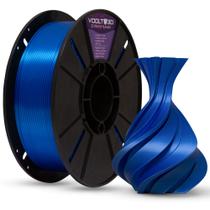 Filamento PLA Azul Safira V-Silk Premium 1Kg, 1,75mm, Para Impressora 3D - Voolt3D Oficial