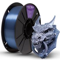 Filamento PLA Azul Titanium V-Silk Premium 1Kg, 1,75mm, Para Impressora 3D - Voolt3D Oficial Filamento PLA Azul Titanium V-Silk Premium 1Kg, 1,75mm, Para Impressora 3D - Voolt3D Oficial