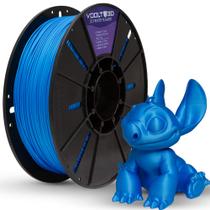 Filamento PLA Azul Velvet Premium 1Kg, Com Efeito Fosco, 1,75mm, Para Impressora 3D - Voolt3D Oficial