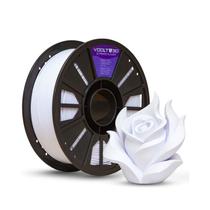 Filamento PLA Básico Branco Velvet 1kg Impressão 3D Efeito Aveludado Resistente 1.75mm Textura - Voolt