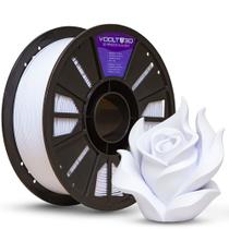 Filamento PLA Branco Velvet Premium 1Kg, Com Efeito Fosco, 1,75mm, Para Impressora 3D - Voolt3D Oficial