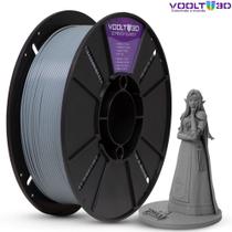 Filamento PLA Cinza Claro Velvet High Speed Premium - 1Kg