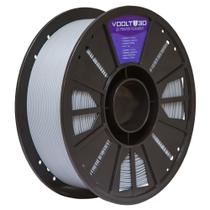 Filamento PLA Cinza Claro Velvet Premium 1Kg, Com Efeito Fosco, 1,75mm, Para Impressora 3D - Voolt3D Oficial