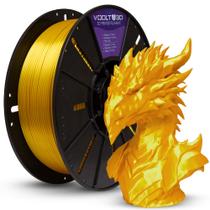 Filamento PLA Dourado VSilk High Speed Premium 1Kg Voolt 3D Filamento PLA Dourado VSilk High Speed Premium 1Kg Voolt 3D