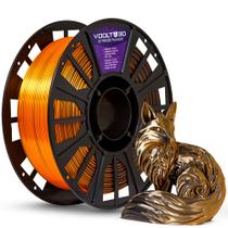 Filamento Pla Laranja Preto Shadow 1kg Duo Color Vsilk Filamento Pla Laranja Preto Shadow 1kg Duo Color Vsilk