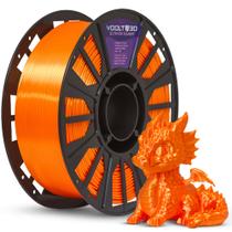 Filamento Pla Laranja Vsilk 1kg Acabamento Silk Voolt3d Filamento Pla Laranja Vsilk 1kg Acabamento Silk Voolt3d