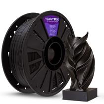 Filamento PLA Preto Premium 1Kg, 1,75mm, Para Impressora 3D - Voolt3D