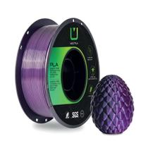 Filamento pla silk dual color preto e roxo Filamento pla silk dual color preto e roxo