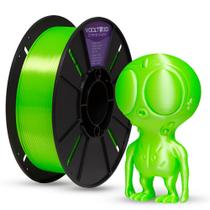 Filamento PLA Verde Neon V-Silk Premium 1Kg, 1,75mm, Para Impressora 3D - Voolt3D Oficial Filamento PLA Verde Neon V-Silk Premium 1Kg, 1,75mm, Para Impressora 3D - Voolt3D Oficial