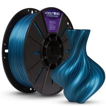 Filamento Pla Vsilk Azul Metalizado 1kg Voolt3d