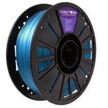 Filamento Pla Vsilk Azul Metalizado 1kg Voolt3d Filamento Pla Vsilk Azul Metalizado 1kg Voolt3d