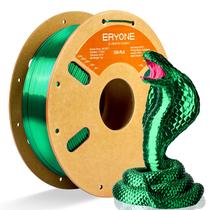 Filamento Termoplástico ERYONE Silk PLA 1,75mm 1kg Verde Filamento Termoplástico ERYONE Silk PLA 1,75mm 1kg Verde