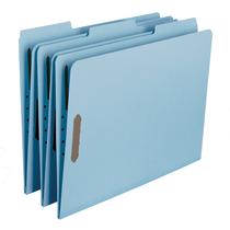 File Folder Smead, placa prensada 100% reciclada, 2 fixadores, azul