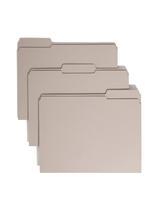File Folder Smead Reforceed 1/3 Cut Aba, tamanho letra, cinza