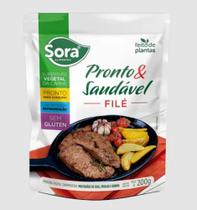 Filé Vegetal Vegano Pronto & Saudável de 200g-Sora Filé Vegetal Vegano Pronto & Saudável de 200g-Sora