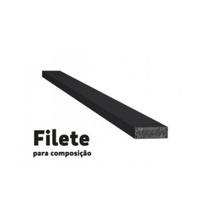 Filete Preto Santa Luzia M Linha 2,80mX23,5mmx8mm(02un) Filete Preto Santa Luzia M Linha 2,80mX23,5mmx8mm(02un)
