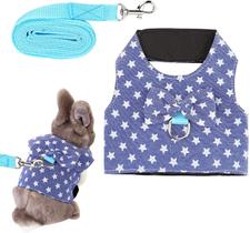 Filhame Coelho Ajustável Cinto de Arreios, Bunny Harness Leash Cute Vest Harness para Coelho Furet Bunny Cobaia Porquinho-da-Índia Andando