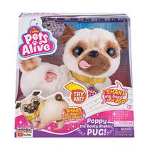 Filhote de pelúcia dançante interativo Pets Alive Poppy Pug Filhote de pelúcia dançante interativo Pets Alive Poppy Pug