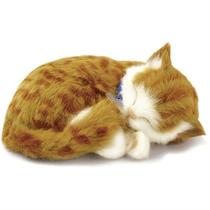 Filhote Pelúcia Gatinho Respira Orange Tabby Perfect Petzz