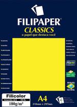 Filipaper Filicolor 180g/m² (50 folhas amarelo) A4 FP03415