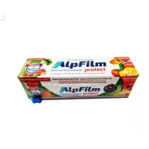 Film Plástico PVC para alimento antibactericida 28cm x 300m com trilho - Alpfilm