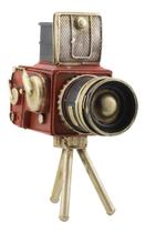 Filmadora Com Tripé 22.5Cm Estilo Retrô - Vintage