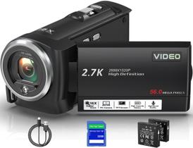 Filmadora Fxmug QHD 2.7K 56MP Zoom Digital 16X Luz LED Filmadora Fxmug QHD 2.7K 56MP Zoom Digital 16X Luz LED