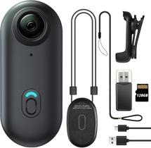 Filmadora Meoilkolnm 4K 128GB Mini Câmera Corporal Vestível