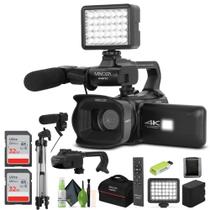 Filmadora Minolta MN4KPRO 4K60FPS Ultra HD 64MP WiFi Kit Completo
