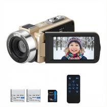 Filmadora ORDRO Full HD 1080P com zoom de 18x e visão noturna Filmadora ORDRO Full HD 1080P com zoom de 18x e visão noturna