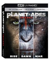 Filme A Origem do Planeta dos Macacos/Amanhecer do Planeta dos Macacos/Guerra pelo Planeta dos Macacos 4K UHD