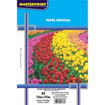 Filme Adesivo Inkjet A4 135G. Branco Glossy Pct Com 10 - GNA