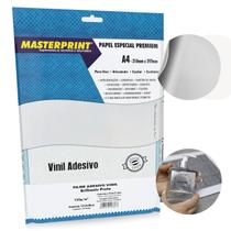 Filme Adesivo Vinil Prata Brilhante A4 135G/M² 10 Folhas Prova D'agua Masterprint Filme Adesivo Vinil Prata Brilhante A4 135G/M² 10 Folhas Prova D'agua Masterprint