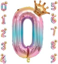 Filme de alumínio 32 polegadas balão número de folha da coroa digital gr