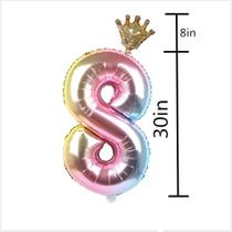 Filme de alumínio 32 polegadas balão número de folha da coroa digital gr Filme de alumínio 32 polegadas balão número de folha da coroa digital gr