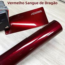 Filme De Envoltório De Vinil Líquido Metálico Brilhante De Sangue De Dragão Vermelho Vampiro 50x500
