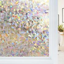 Filme De Janela Estático Arco-Íris Não Adesivo Removível Refletivo Com Efeito Vitral Para Casa Filme De Janela Estático Arco-Íris Não Adesivo Removível Refletivo Com Efeito Vitral Para Casa