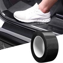 Filme envoltório de fibra de carbono Car Door Edge Guards Gloss Black