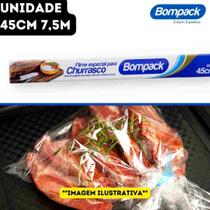 Filme Especial para Churrasco Celofane Poliéster Bompack - 45cm x 7,5m - Unidade