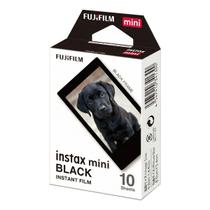 Filme Fotográfico Fujifilm Instax Fundo Preto Black 10 Fotos Filme Fotográfico Fujifilm Instax Fundo Preto Black 10 Fotos